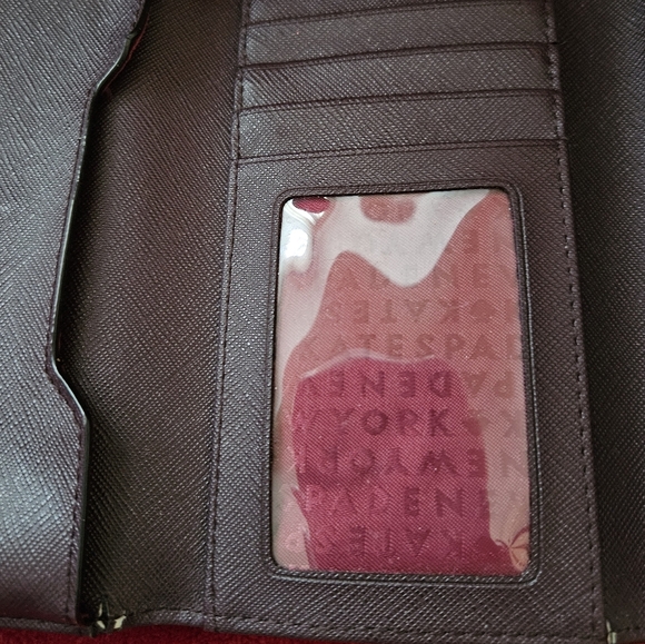 Kate Spade Purple/Burgundy Wallet-Tri-fold Wristlet - Picture 5 of 9